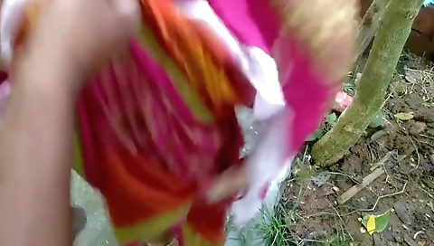 Outdoor Fucking Stepmom In Public Backyard Doggy Cum On Boob