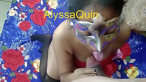 Alyssaquin - Desi Mote Lund Ko Bhabhi Ne Maze Se Chusa