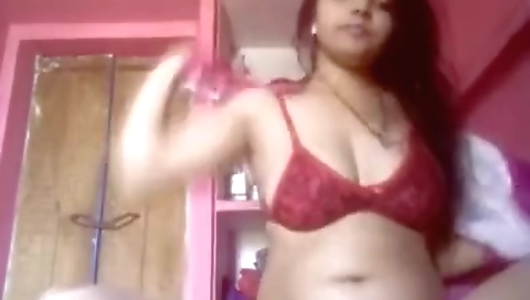 Naughty Chubby Indian Girl Displays Her Nude Private Body Parts