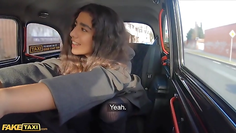 Asian Gets Her Tights Ripped & Pussy Fucked By Italian Cabbie