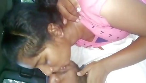 Cute teen 18+ Girl In Car With Lover Sex