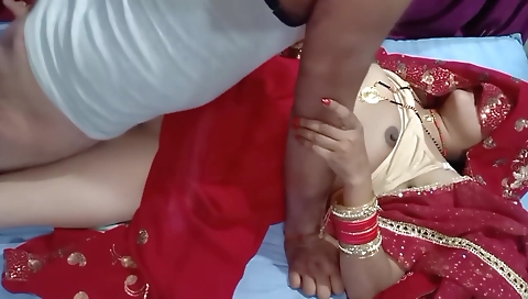 Everbest Homemade Newly Married Wife Xxx Fuck Wedroom With First Night And Desi Bhabhi