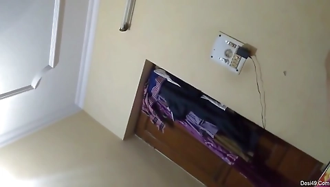 Hot College Girl Taking Vitamin With Boyfriend