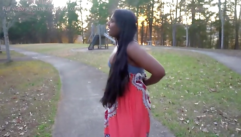 Butt Naked Risky Masturbation At The Park