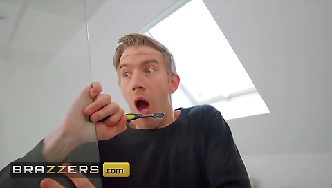 Danny D And Huge Boobs In Asia Fucks On The Bathroom Floor