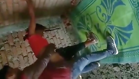 Desi Randi Fucking Outdoor In Threesome