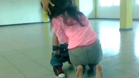 College Girl Sex With Boyfriend In Library