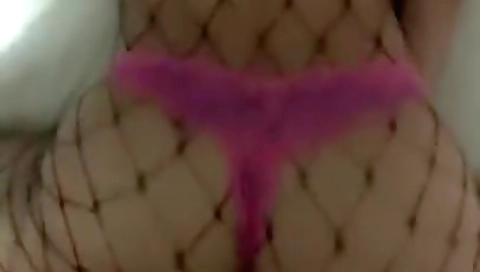 Beautiful Indian Cums Hard From Bwc. Fishnets With Panties To The Side. Full Length On Of